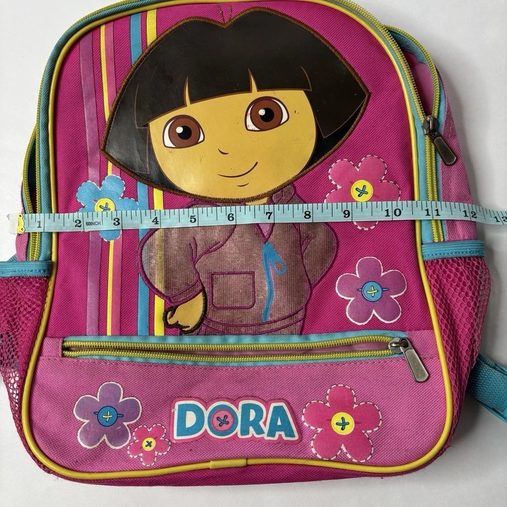 VTG 2010 Dora the Explorer Flowers Girls Backpack‎ Toddler Retro Nickelodeon SEE